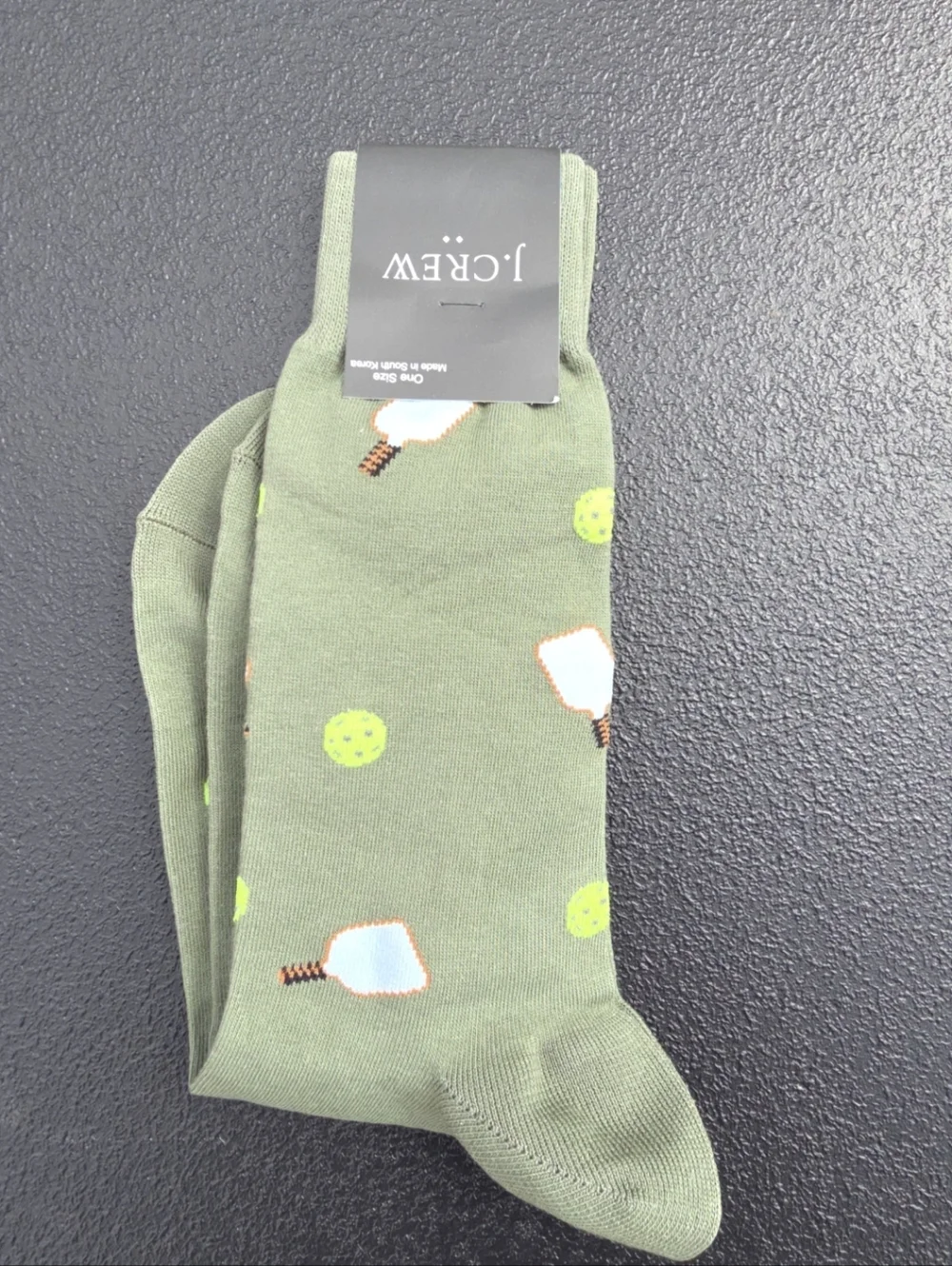 J. Crew Olive Green Men's Socks Pickleball Socks